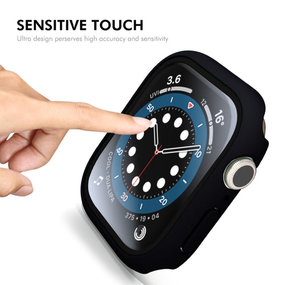 For Apple Watch Series 10 42mm ENKAY Hat-Prince PC Tempered Glass Film Integrated Watch Case(Transparent)