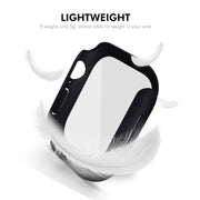 For Apple Watch Series 10 42mm ENKAY Hat-Prince PC Tempered Glass Film Integrated Watch Case(Silver)
