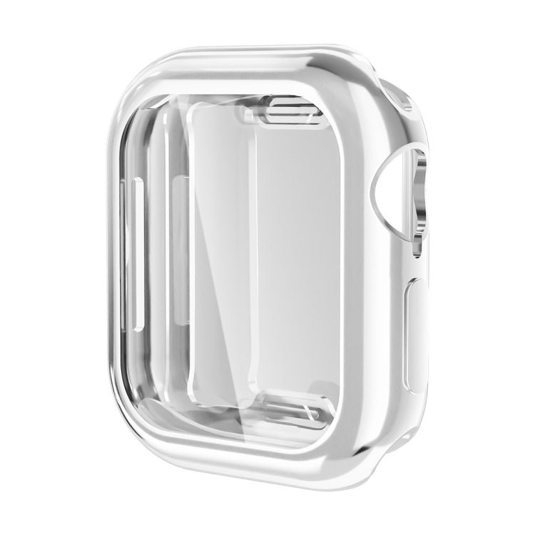 For Apple Watch Series 10 42mm ENKAY Hat-Prince Electroplated Soft TPU Case with Screen Film(Silver) - free shipping - PMc TechLife - Order now!