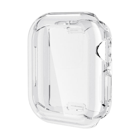 For Apple Watch Series 10 42mm ENKAY Hat-Prince Electroplated Soft TPU Case with Screen Film(Transparent)