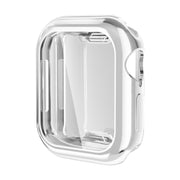 For Apple Watch Series 10 46mm ENKAY Hat-Prince Electroplated Soft TPU Case with Screen Film(Silver)