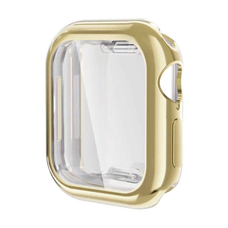 For Apple Watch Series 10 46mm ENKAY Hat-Prince Electroplated Soft TPU Case with Screen Film(Golden) - free shipping - PMc TechLife - Order now!