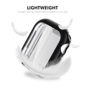 For Apple Watch Series 10 42mm ENKAY Hat-Prince Electroplated Soft TPU Case with Screen Film(Transparent)