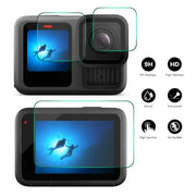 For GoPro HERO13 Black ENKAY 0.2mm 9H Tempered Glass Screen Protector Front ��� Back Camera Film