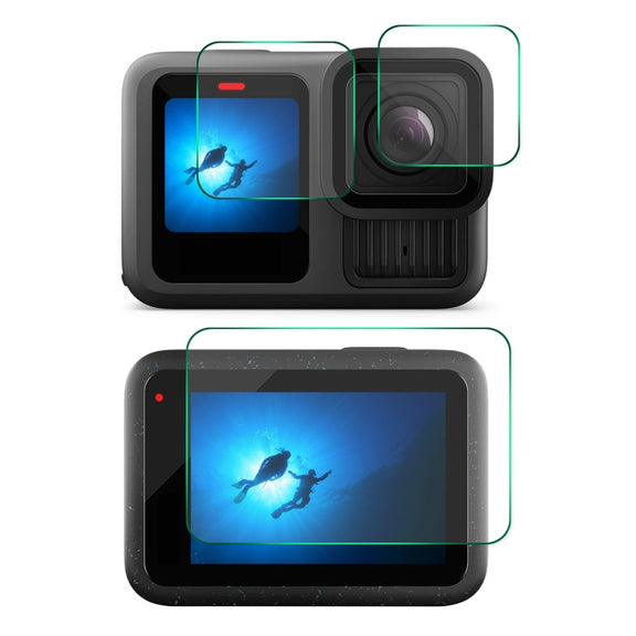 For GoPro HERO13 Black ENKAY 0.2mm 9H Tempered Glass Screen Protector Front ��� Back Camera Film