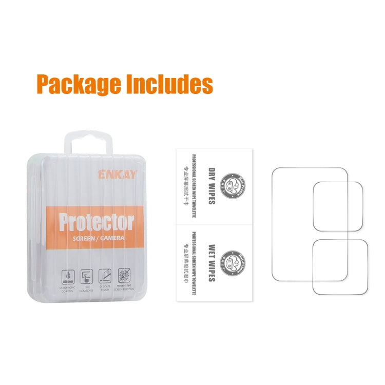 For GoPro HERO13 Black ENKAY 0.2mm 9H Tempered Glass Screen Protector Front ��� Back Camera Film