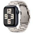 For Apple Watch SE 2023 44mm Three Beads Titanium Alloy Metal Watch Band(Titanium Color) - free shipping - PMc TechLife - Order now!