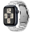 For Apple Watch SE 2023 44mm Three Beads Titanium Alloy Metal Watch Band(Silver) - free shipping - PMc TechLife - Order now!