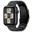 For Apple Watch SE 2023 40mm Three Beads Titanium Alloy Metal Watch Band(Black) - free shipping - PMc TechLife - Order now!
