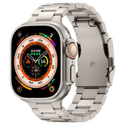 For Apple Watch Ultra 2 49mm Three Beads Titanium Alloy Metal Watch Band(Titanium Color)