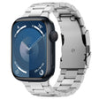 For Apple Watch Series 9 45mm Three Beads Titanium Alloy Metal Watch Band(Silver) - free shipping - PMc TechLife - Order now!