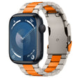 For Apple Watch Series 9 41mm Three Beads Titanium Alloy Metal Watch Band(Titanium Orange) - free shipping - PMc TechLife - Order now!