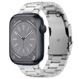 For Apple Watch Series 8 45mm Three Beads Titanium Alloy Metal Watch Band(Silver) - free shipping - PMc TechLife - Order now!