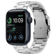 For Apple Watch SE 2022 44mm Three Beads Titanium Alloy Metal Watch Band(Silver) - free shipping - PMc TechLife - Order now!