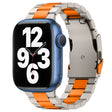 For Apple Watch Series 7 45mm Three Beads Titanium Alloy Metal Watch Band(Titanium Orange) - free shipping - PMc TechLife - Order now!