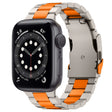 For Apple Watch Series 6 44mm Three Beads Titanium Alloy Metal Watch Band(Titanium Orange) - free shipping - PMc TechLife - Order now!