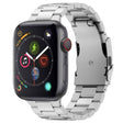 For Apple Watch Series 4 44mm Three Beads Titanium Alloy Metal Watch Band(Silver) - free shipping - PMc TechLife - Order now!