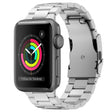For Apple Watch Series 3 38mm Three Beads Titanium Alloy Metal Watch Band(Silver) - free shipping - PMc TechLife - Order now!