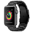 For Apple Watch Series 3 42mm Three Beads Titanium Alloy Metal Watch Band(Black) - free shipping - PMc TechLife - Order now!