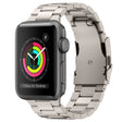 For Apple Watch Series 3 42mm Three Beads Titanium Alloy Metal Watch Band(Titanium Color) - free shipping - PMc TechLife - Order now!