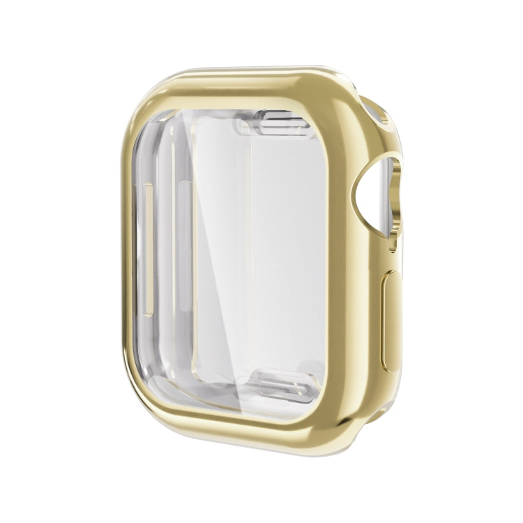 For Apple Watch Series 10 46mm Full Coverage TPU Electroplated Watch Case(Gold) - Watch Cases by PMC TechLife | Online Shopping South Africa | PMC TechLife | Buy Now Pay Later Mobicred