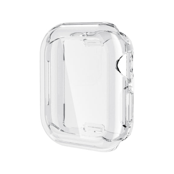 For Apple Watch Series 10 46mm Full Coverage TPU Electroplated Watch Case(Transparent)