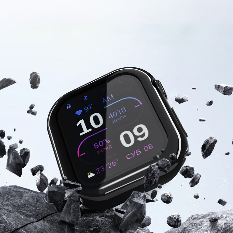 For Apple Watch Series 10 46mm Full Coverage TPU Electroplated Watch Case(Grey) - Watch Cases by PMC TechLife | Online Shopping South Africa | PMC TechLife | Buy Now Pay Later Mobicred