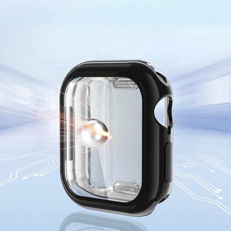 For Apple Watch Series 10 46mm Full Coverage TPU Electroplated Watch Case(Grey) - Watch Cases by PMC TechLife | Online Shopping South Africa | PMC TechLife | Buy Now Pay Later Mobicred