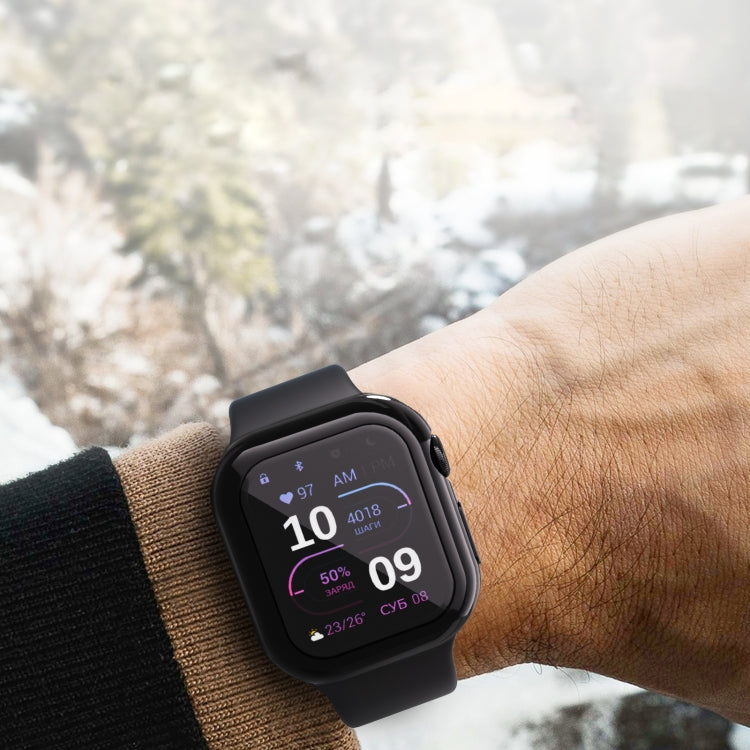 For Apple Watch Series 10 46mm Full Coverage TPU Electroplated Watch Case(Transparent) - Watch Cases by PMC TechLife | Online Shopping South Africa | PMC TechLife | Buy Now Pay Later Mobicred