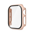 For Apple Watch Series 10 46mm Tempered Glass Film Integrated PC Watch Case(Pink) - Watch Cases by PMC TechLife | Online Shopping South Africa | PMC TechLife | Buy Now Pay Later Mobicred