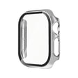 For Apple Watch Series 10 46mm Tempered Glass Film Integrated PC Watch Case(Sliver) - Watch Cases by PMC TechLife | Online Shopping South Africa | PMC TechLife | Buy Now Pay Later Mobicred