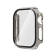 For Apple Watch Series 10 42mm Tempered Glass Film Integrated PC Watch Case(Titanium Grey) - Watch Cases by PMC TechLife | Online Shopping South Africa | PMC TechLife | Buy Now Pay Later Mobicred