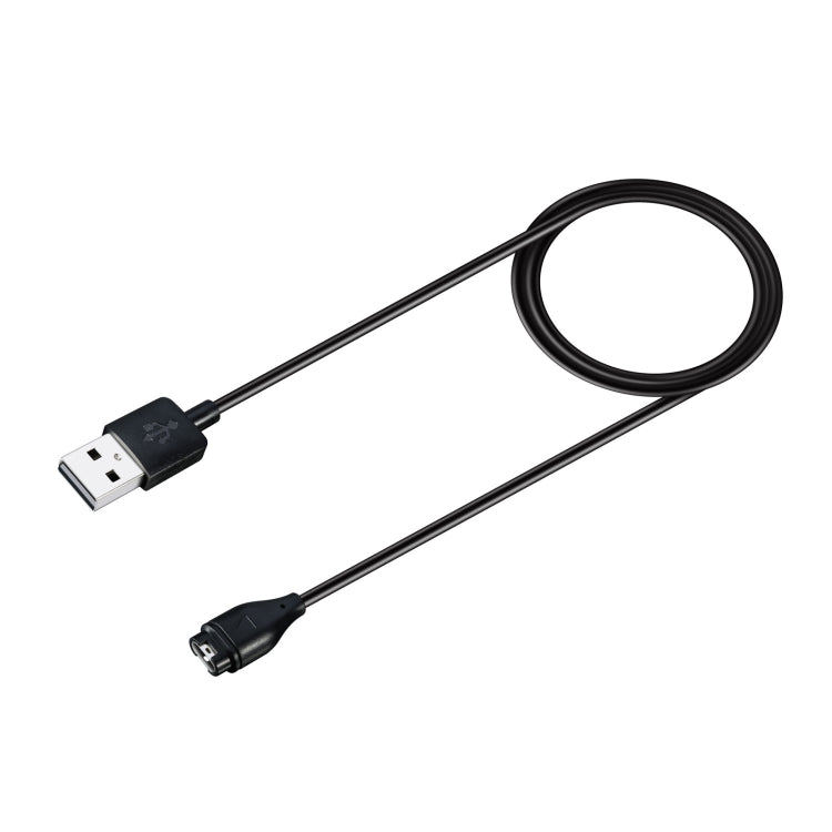 For Garmin Fenix 8 AMOLED / Vivoactive 6 USB Interface Smart Watch Charging Cable, Length: 1m(Black)