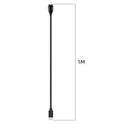 For Garmin Fenix 8 AMOLED / Vivoactive 6 USB-C / Type-C Interface Smart Watch Charging Cable, Length: 1m(black)