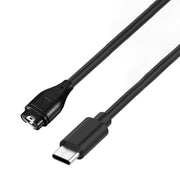 For Garmin Fenix 8 AMOLED / Vivoactive 6 USB-C / Type-C Interface Smart Watch Charging Cable, Length: 1m(black)