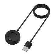 For Garmin Fenix 8 AMOLED / Vivoactive 6 USB Interface Disc Base Smart Watch Charging Cable, Length: 1m(Black)
