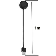 For Garmin Fenix 8 AMOLED / Vivoactive 6 USB Interface Disc Base Smart Watch Charging Cable, Length: 1m(Black)