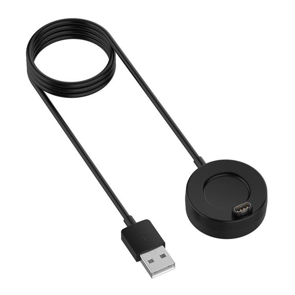 For Garmin Fenix 8 AMOLED / Vivoactive 6 USB Interface Disc Base Smart Watch Charging Cable, Length: 1m(Black)