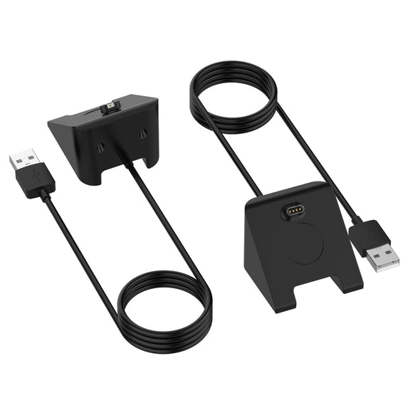 For Garmin Fenix 8 AMOLED USB Interface Vertical Watch Charger, Length: 1m(Black)