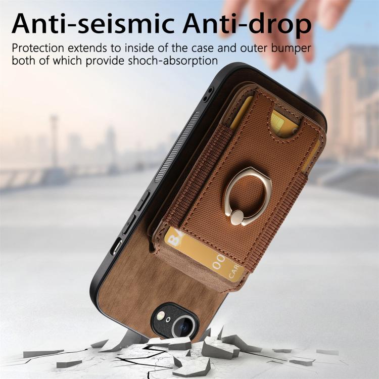 For iPhone 16e Retro Splitable Magnetic Stand Card Bag Leather Phone Case(Brown) - iPhone 16e Cases by PMC TechLife | Online Shopping South Africa | PMC TechLife | Buy Now Pay Later Mobicred