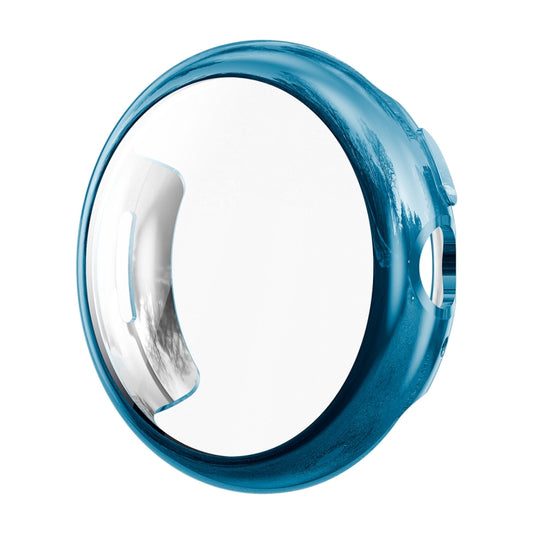 For Google Pixel Watch 3 45mm ENKAY Hat-Prince Full Coverage Electroplated Soft TPU Case with Screen Protection(Dark Cyan) - free shipping - PMC Jewellery - Order now!
