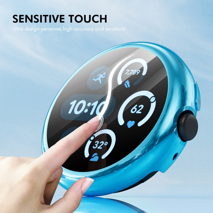For Google Pixel Watch 3 45mm ENKAY Hat-Prince Full Coverage Electroplated Soft TPU Case with Screen Protection(Transparent) - free shipping - PMc TechLife - Order now!