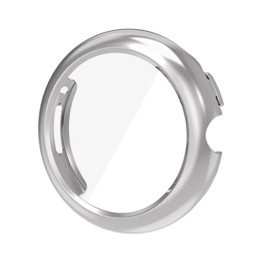 For Google Pixel Watch 3 41mm ENKAY Hat-Prince Full Coverage Electroplated Soft TPU Case with Screen Protection(Silver) - free shipping - PMC Jewellery - Order now!