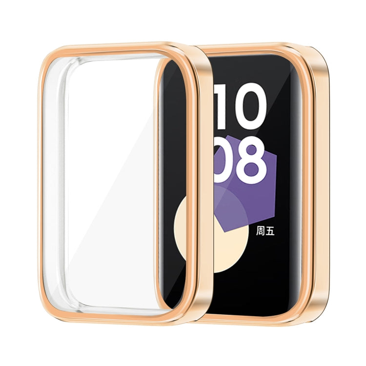 For Honor Band 9 ENKAY Hat-Prince Full Coverage Electroplated Soft TPU Case with Screen Protection(Rose Gold) - free shipping - PMc TechLife - Order now!