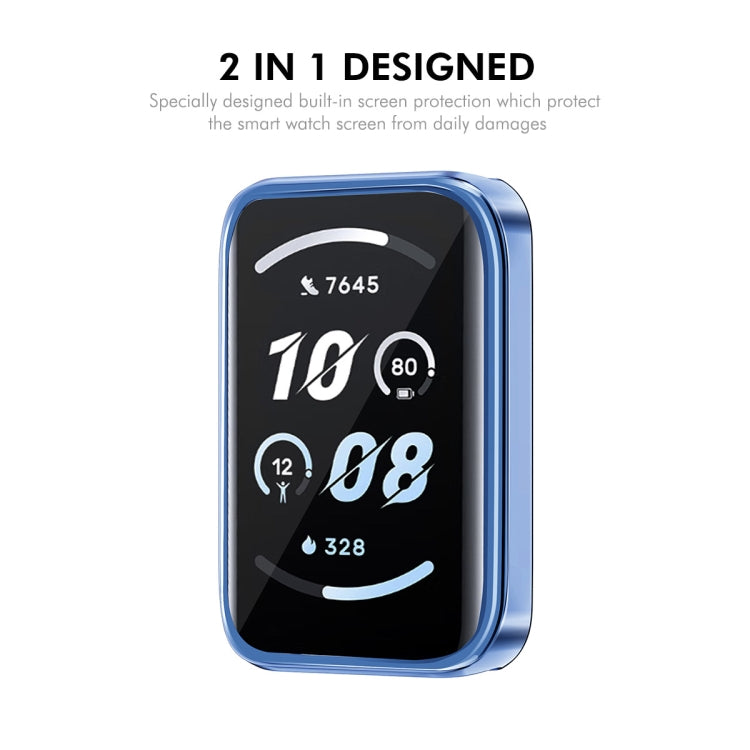 For Honor Band 9 ENKAY Hat-Prince Full Coverage Electroplated Soft TPU Case with Screen Protection(Black) - free shipping - PMc TechLife - Order now!