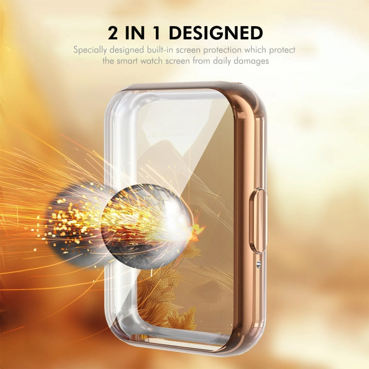For Samsung Galaxy Fit3 ENKAY Hat-Prince Full Coverage Electroplated Soft TPU Case with Screen Protection(Black)