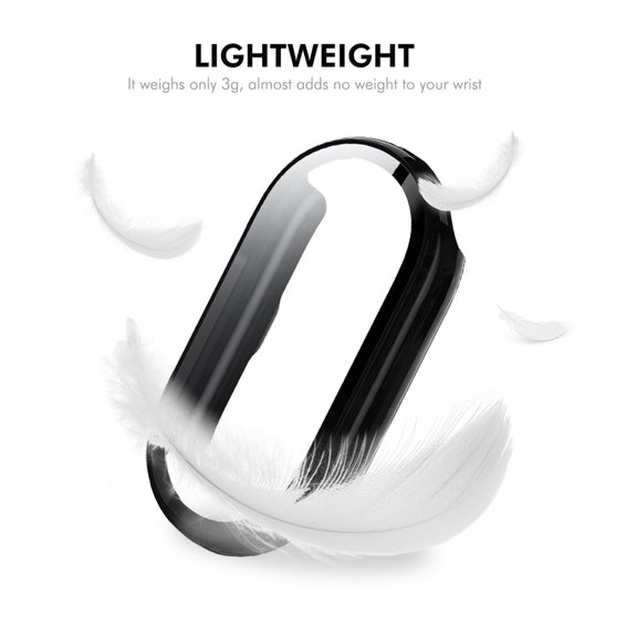 For Xiaomi Smart Band 9 / 9 NFC ENKAY Hat-Prince PC Frame Watch Protective Case with Tempered Film(Transparent)