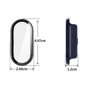 For Xiaomi Smart Band 9 / 9 NFC ENKAY Hat-Prince PC Frame Watch Protective Case with Tempered Film(Transparent)