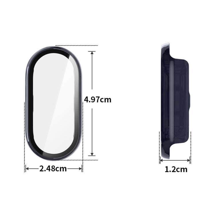 For Xiaomi Smart Band 9 / 9 NFC ENKAY Hat-Prince PC Frame Watch Protective Case with Tempered Film(Transparent)