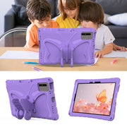 For Lenovo Tab M11 / Xiaoxin Pad 11 2024 Butterfly Bracket EVA Shockproof Tablet Case(Light Purple)